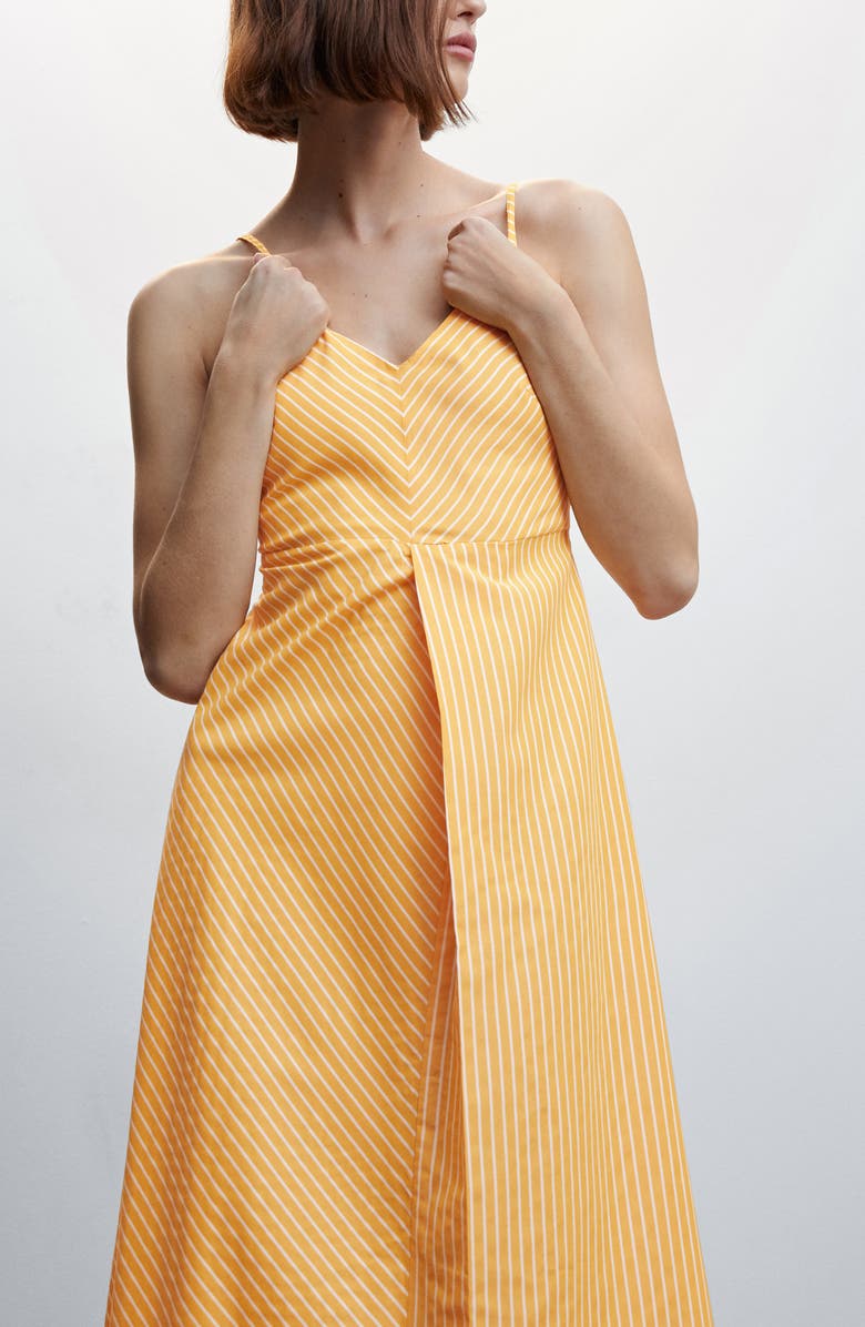 MANGO Stripe A-Line Sundress, Alternate, color,