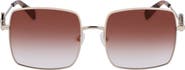 Longchamp Medallion 55mm Gradient Square Sunglasses