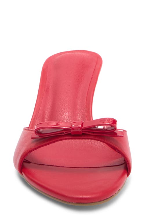 Billini Gwin Bow Mule In Red