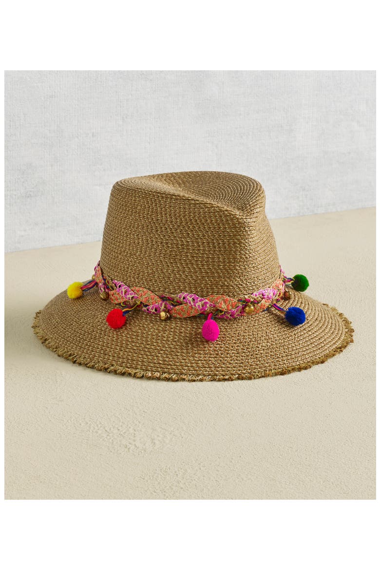 Corfu Packable Squishee® Straw Hat (Nordstrom Exclusive), Alternate, color, NAT MIX