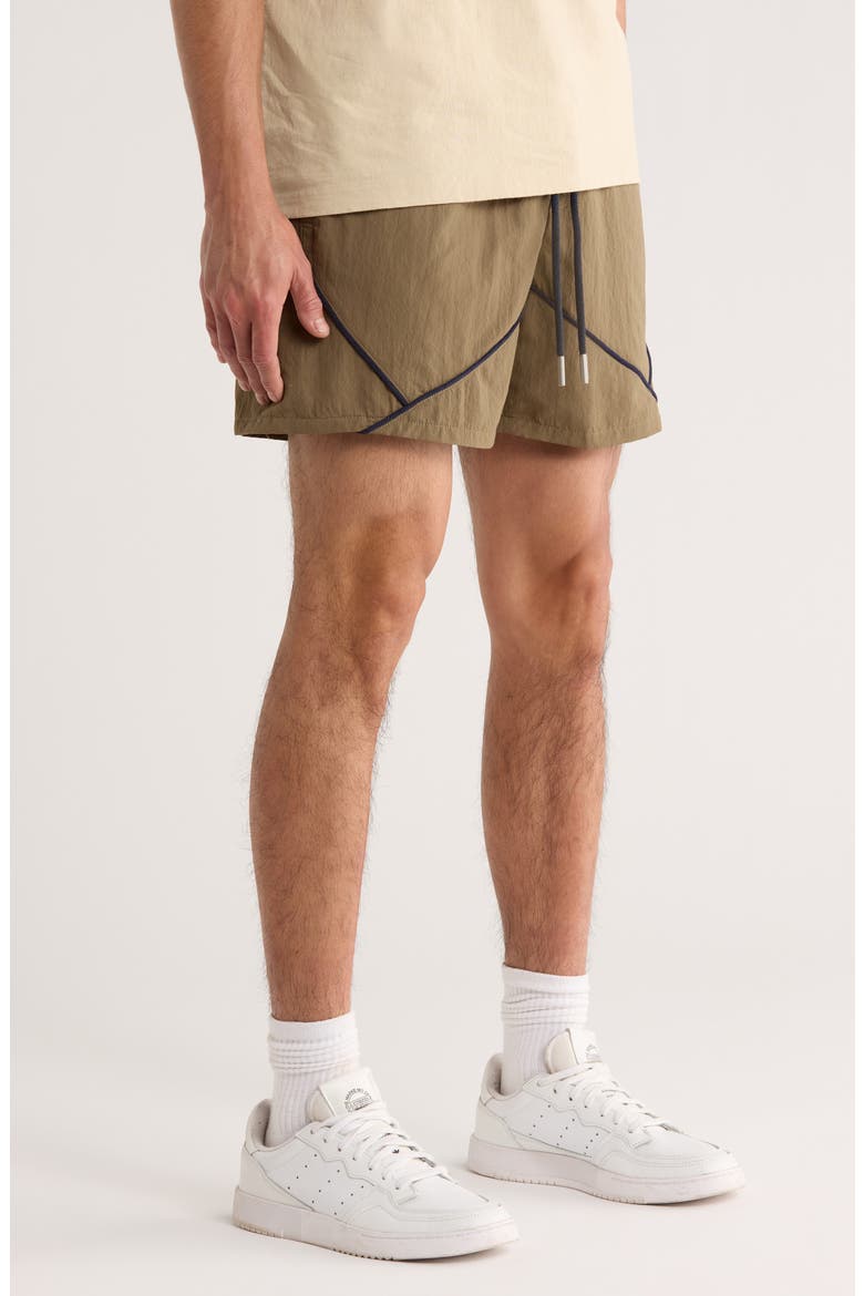 Growth Track Shorts, Alternate, color, PEBBLE