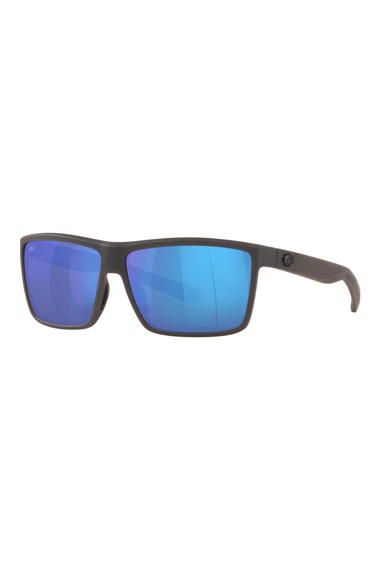 Rinconcito 60mm Polarized Rectangular Sunglasses, Alternate, color, GRAY