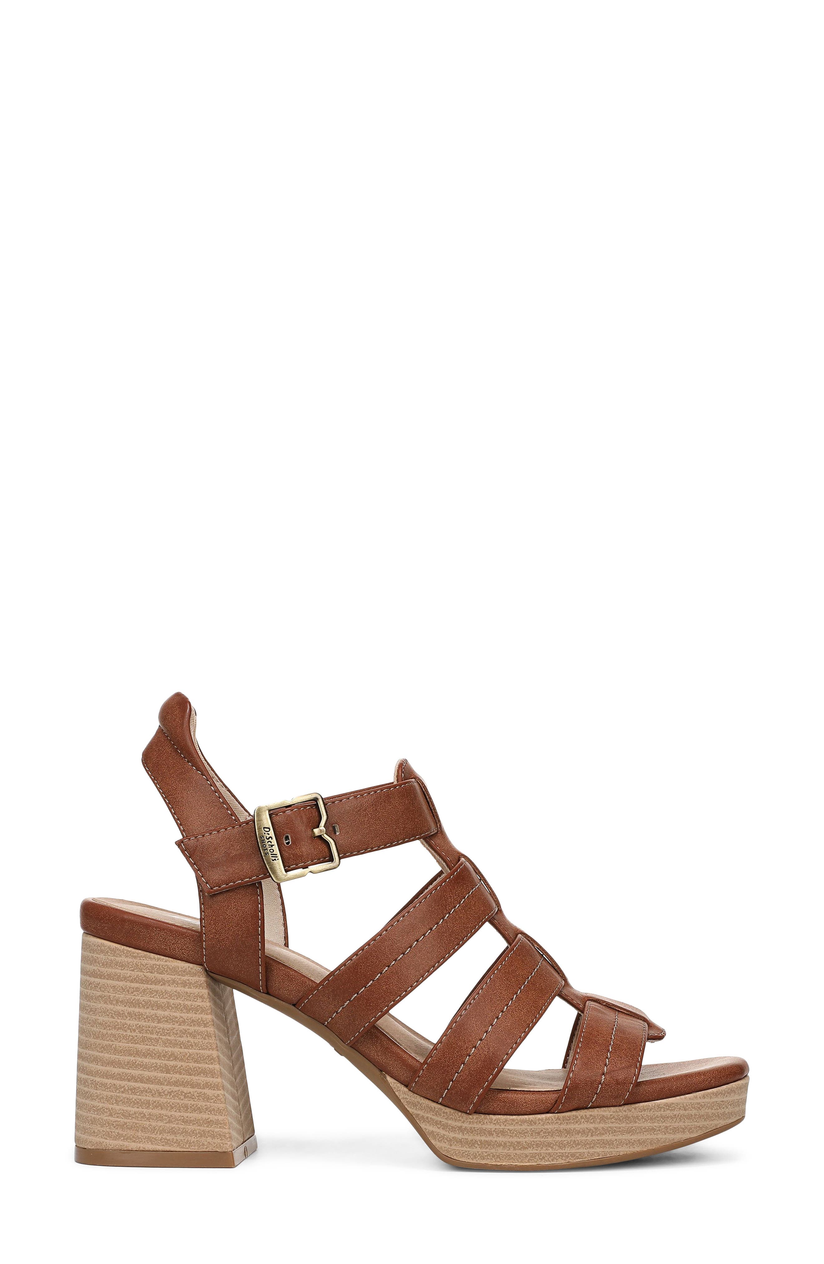 Makayla Slingback Platform Sandal, Alternate, color, HONEY