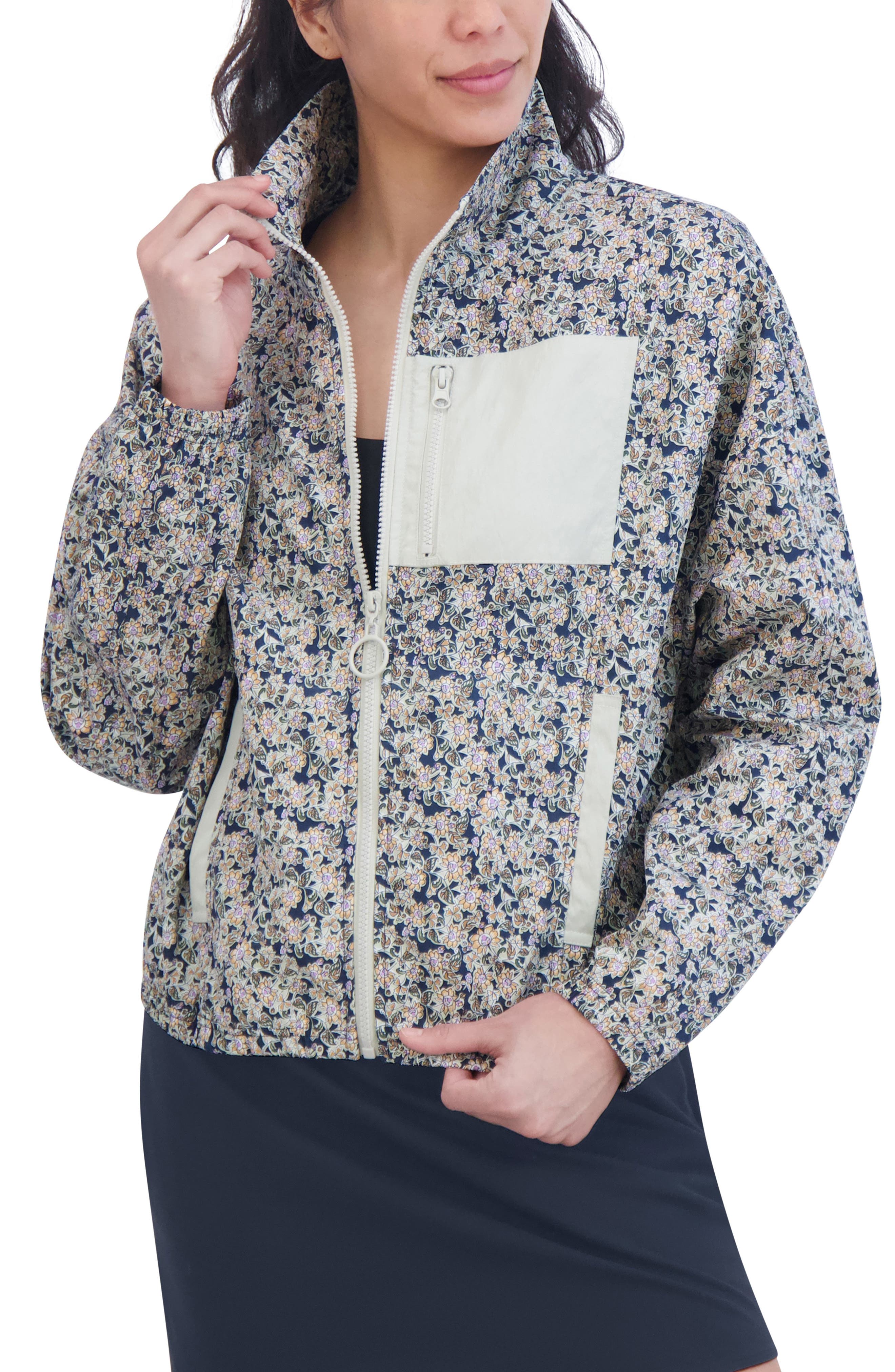 RAINMAKER FLEECE NO COLLAR JACKET Colorblock Rainmaker Water