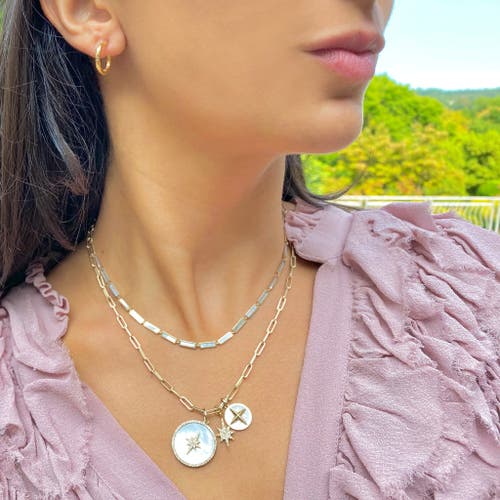 The Lovery Fine Jewelry Mother Of Pearl Bar Necklace In White