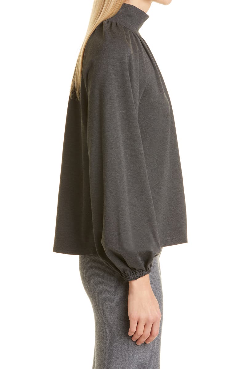 Toccin Long Sleeve Turtleneck Top, Alternate, color, Charcoal