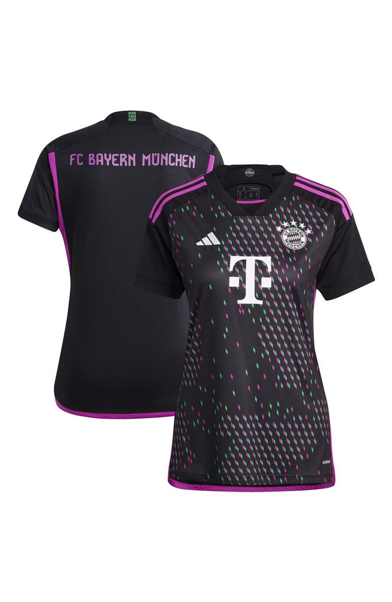 adidas Women's adidas  Black Bayern Munich 2023/24 Away Replica Jersey, Main, color, 