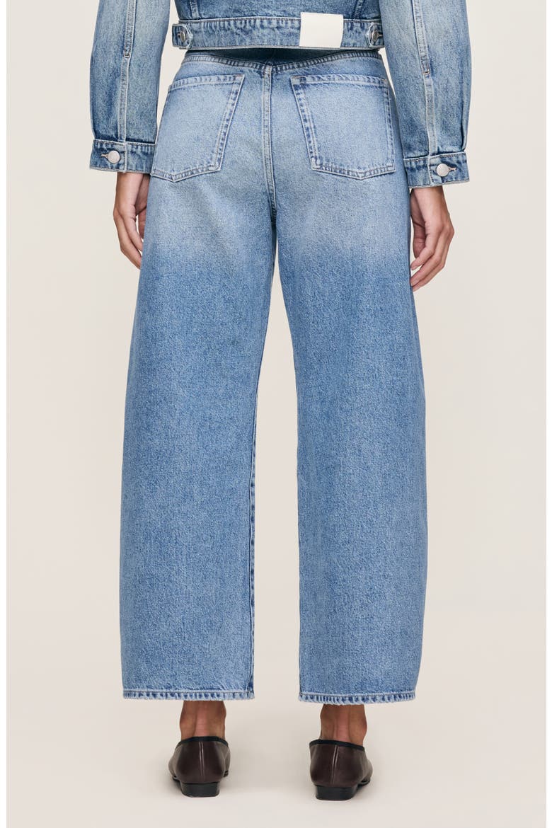 Taylor Relaxed High Rise Barrel Ankle Jeans, Alternate, color, LAKE BLUE