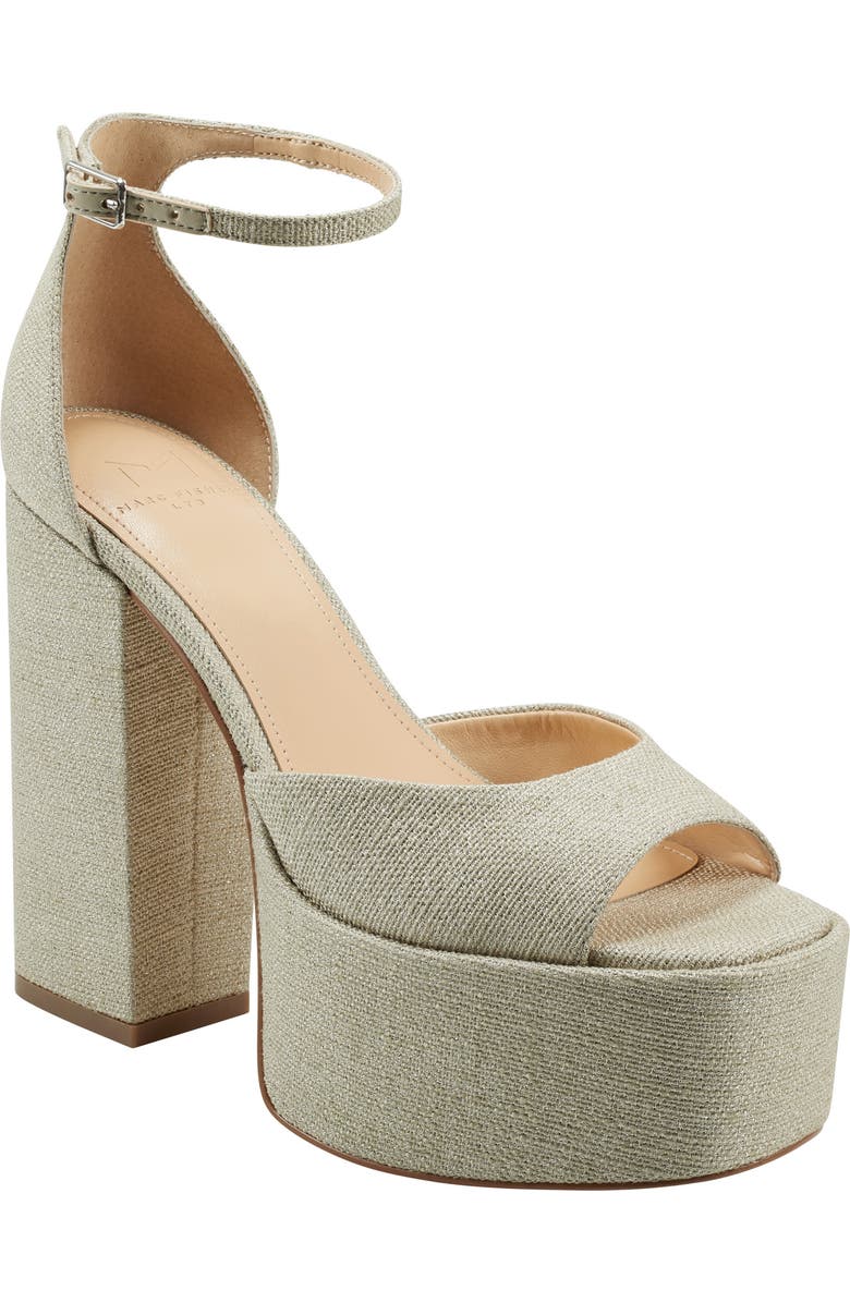 Marc Fisher LTD Della Ankle Strap Platform Sandal, Main, color,