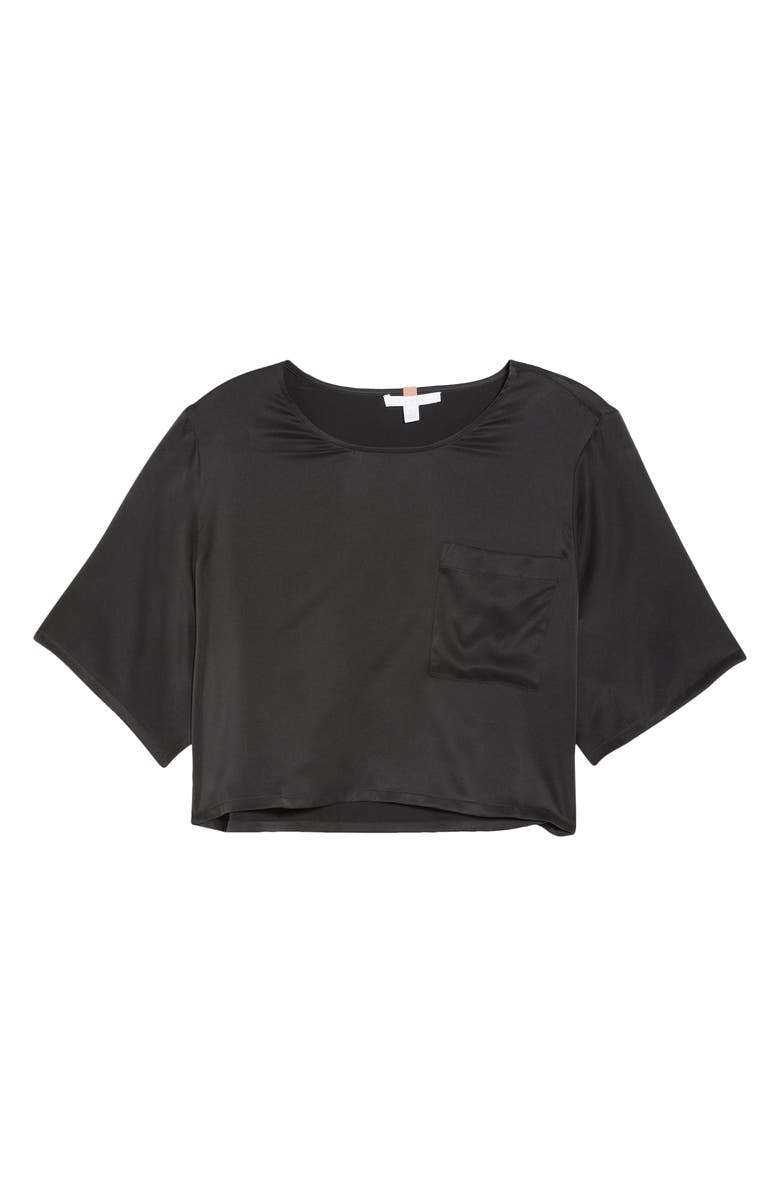 Lunya Washable Silk Crop Sleep T-Shirt, Alternate, color, 