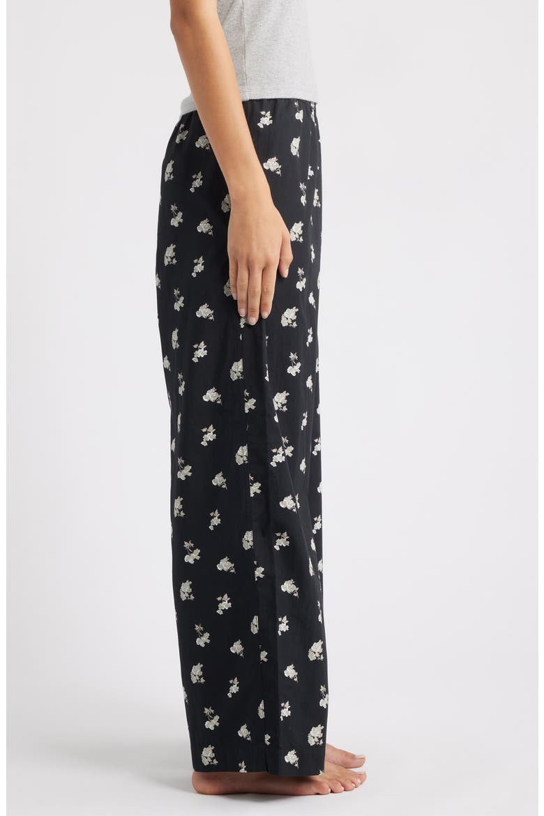 Cotton Boxer Sleepwear Pants, Alternate, color, BLACK- GREY DANNI FLORAL
