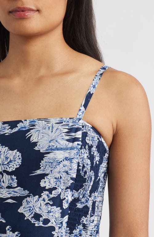 Eliza J Mixed Print Tiered Cotton Maxi Dress In Multi