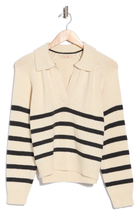 Berkeley Stripe Wool Blend Sweater Polo