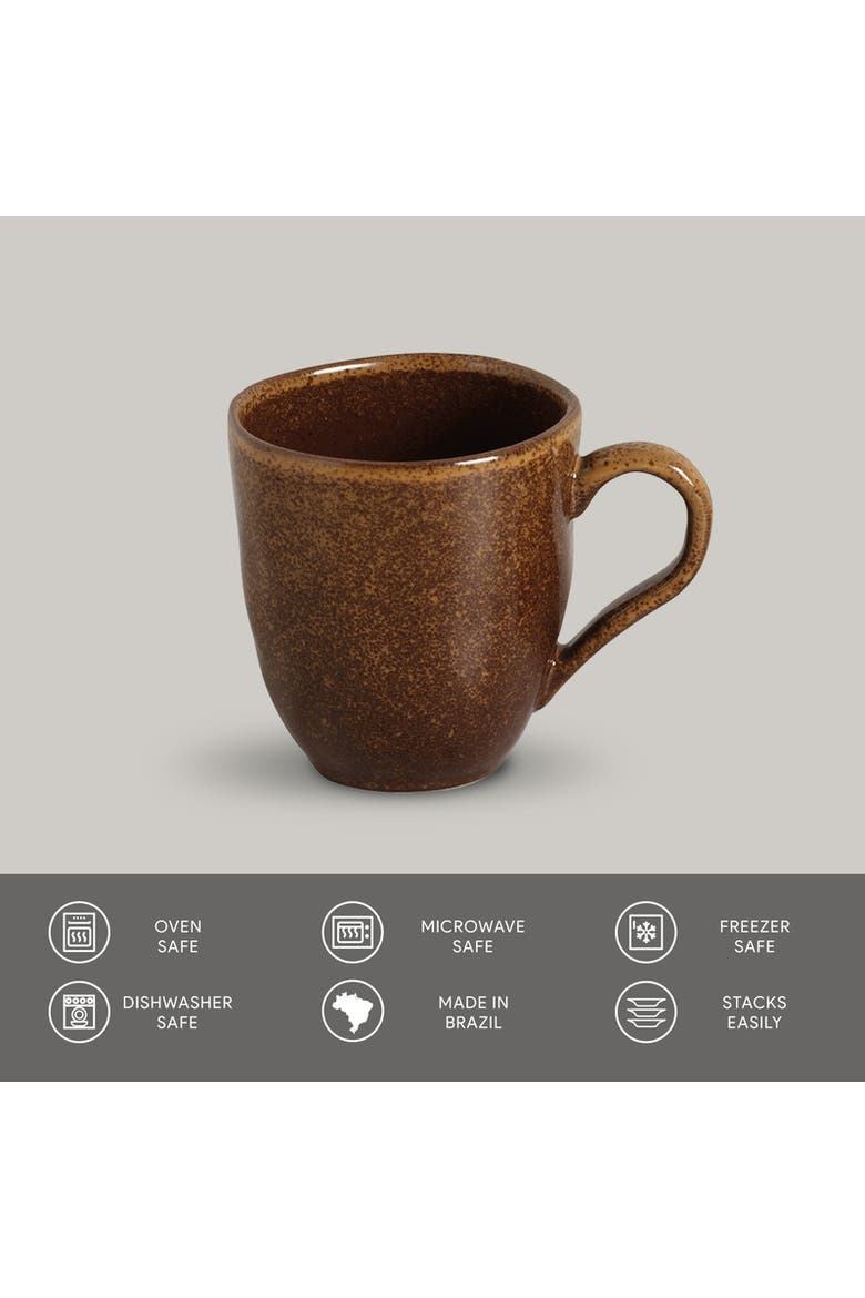 Organic Mug Set of 4, Alternate, color, Dijon