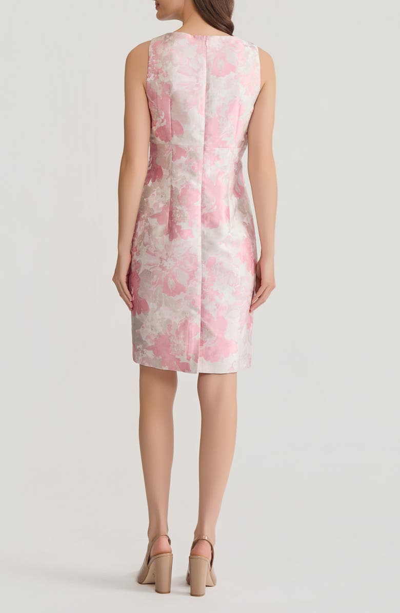 KASPER Seamed Empire Waist Sheath Dress, Alternate, color, Tutu Pink Multi