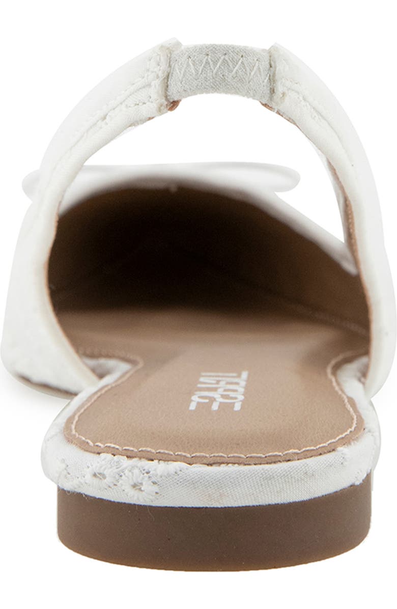 Esprit Petria Slingback Flat, Alternate, color, White Eyelet