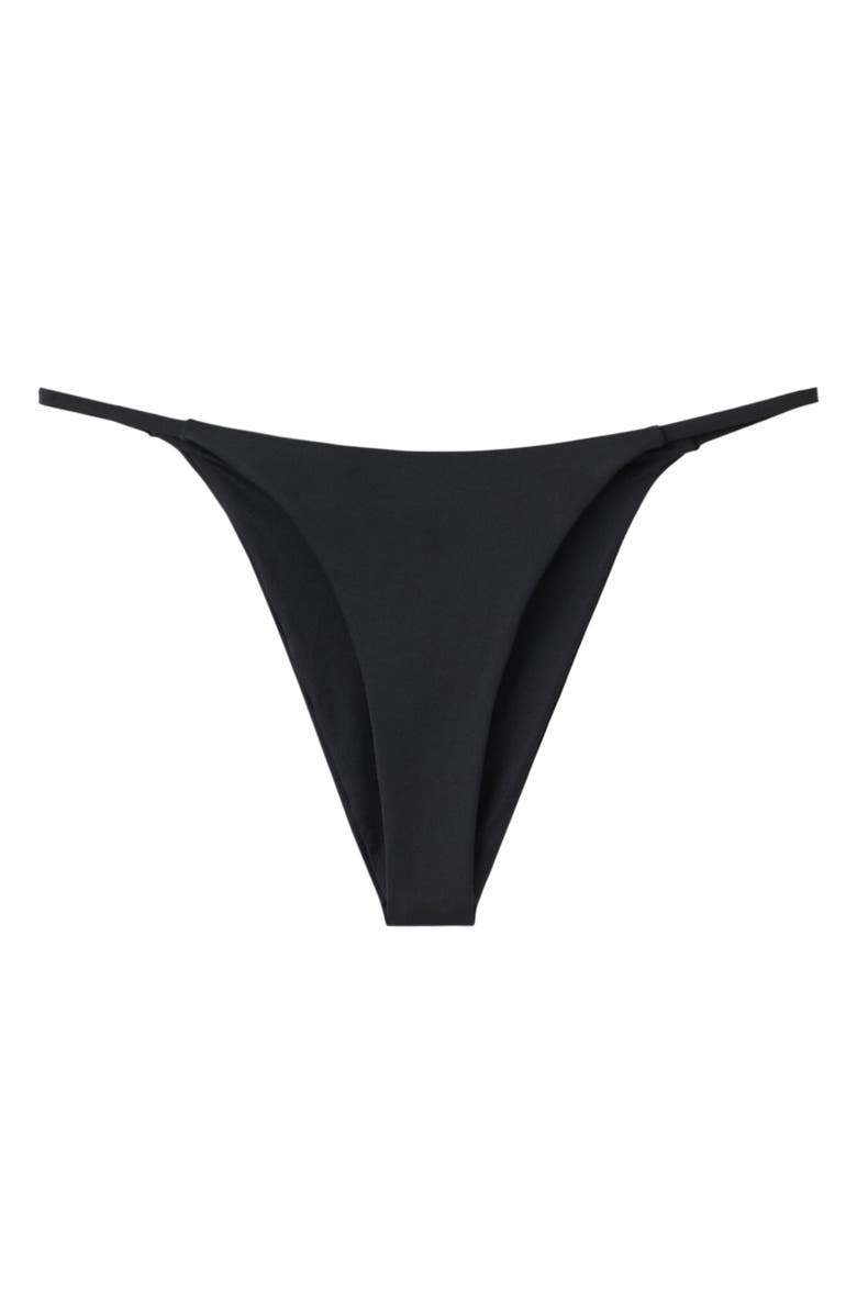 MANGO Brazilian Cut Bikini Bottoms, Main, color, Black