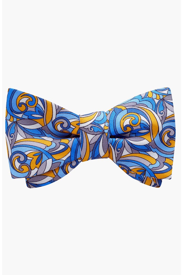 Turbinio Silk Printed Bow Tie, Main, color, Freestyle