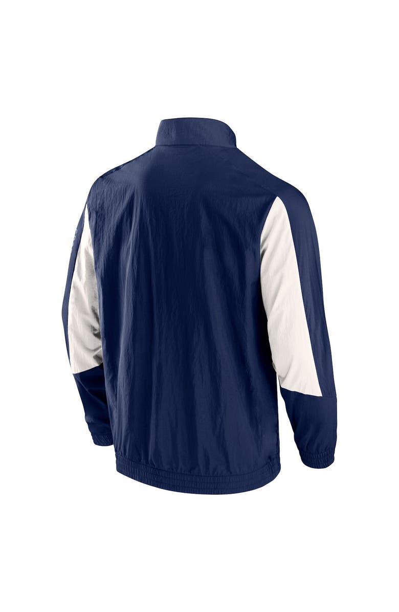 FANATICS Men's Fanatics Branded Navy Sporting Kansas City Net Goal Raglan Full-Zip Track Jacket, Alternate, color, Navy