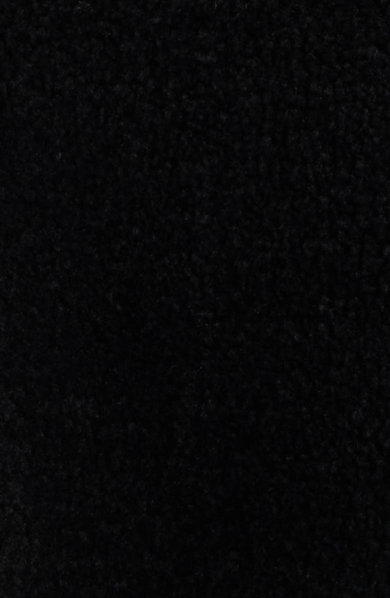 Bernardo Blanket Stitch Fleece Coat, Alternate, color, Black/ White