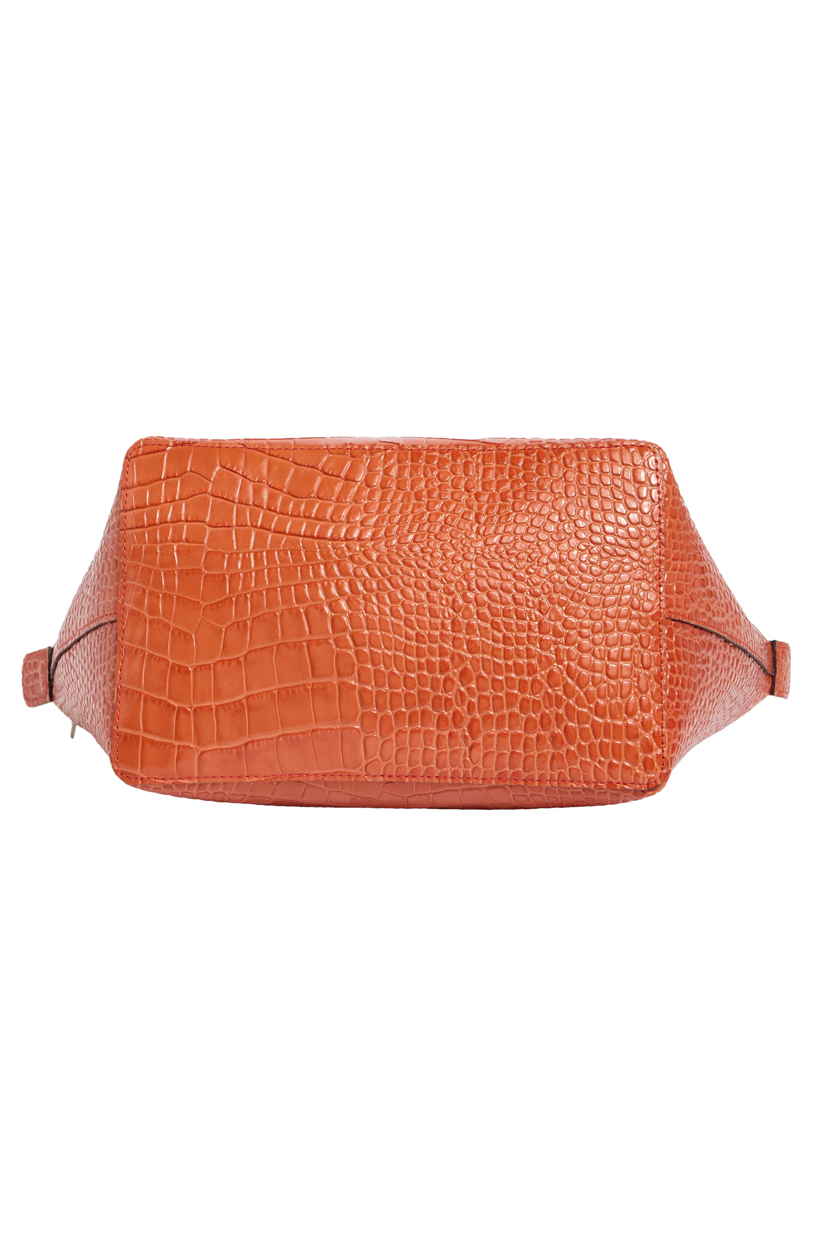 Longchamp Small Le Pliage Croc Embossed Tote, Alternate, color, 