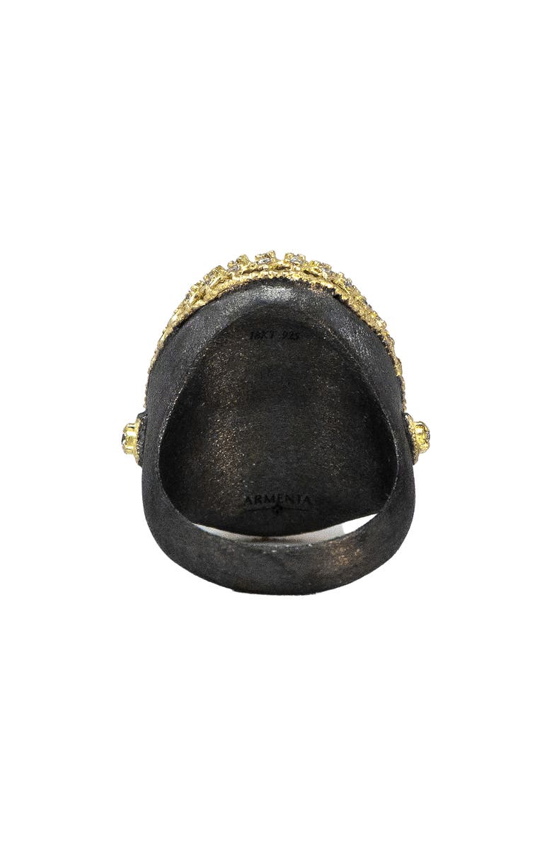 Armenta Mother-of-Pearl & Blue Topaz Statement Ring, Alternate, color, Blue