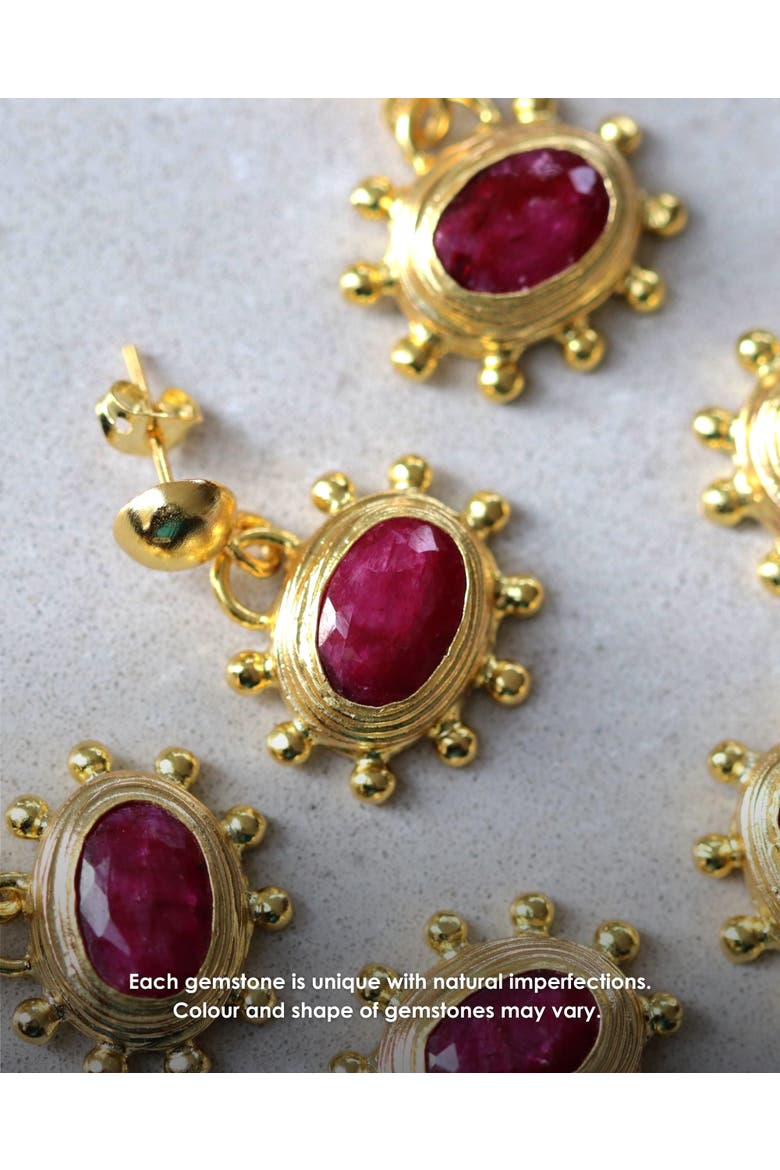 Zand Drop Earrings, Alternate, color, Brass