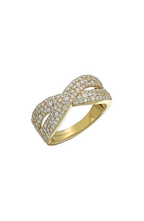 Diamond Crossover Ring (Nordstrom Exclusive)