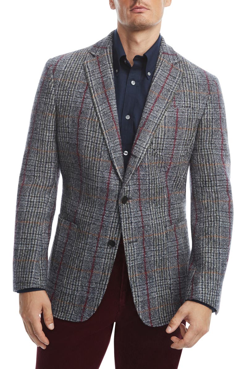 Brooks Brothers Regent Fit Tweed Wool Sport Coat, Main, color, 