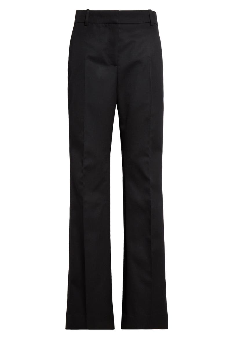 Wool & Mohair Straight Leg Pants, Alternate, color, BLACK