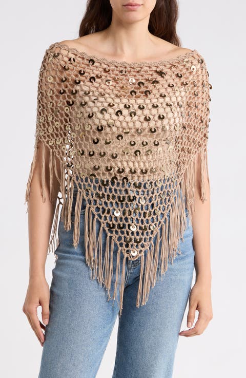 Sequin Poncho