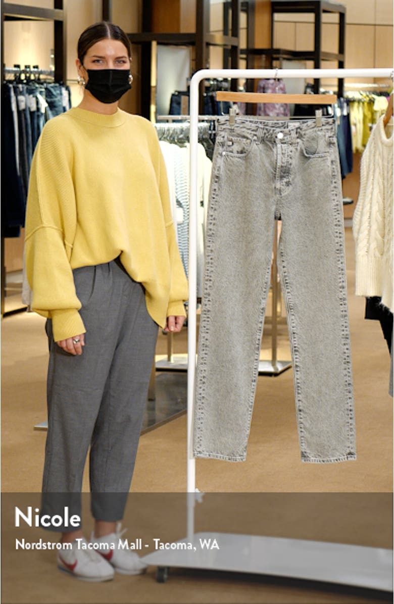 Alexxis Acid Wash High Waist Straight Leg Jeans, sales video thumbnail