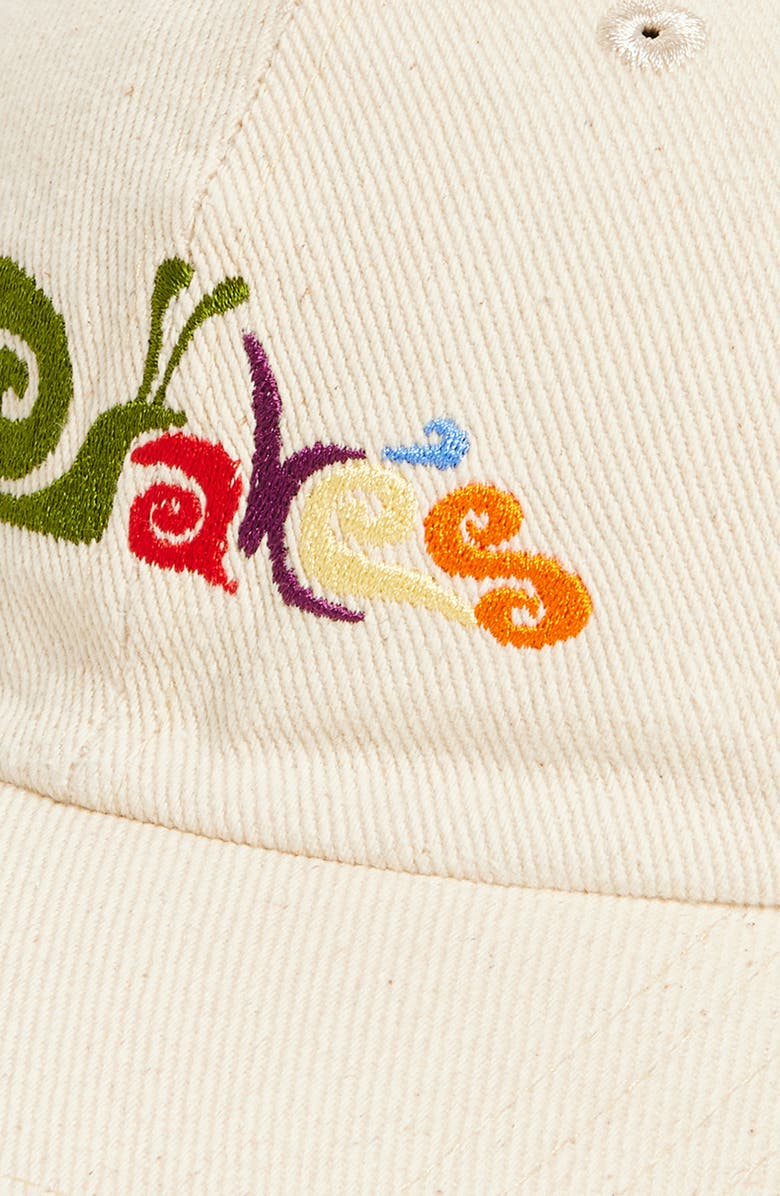 Drake's Snail Embroidered Cotton Twill Baseball Cap, Alternate, color,