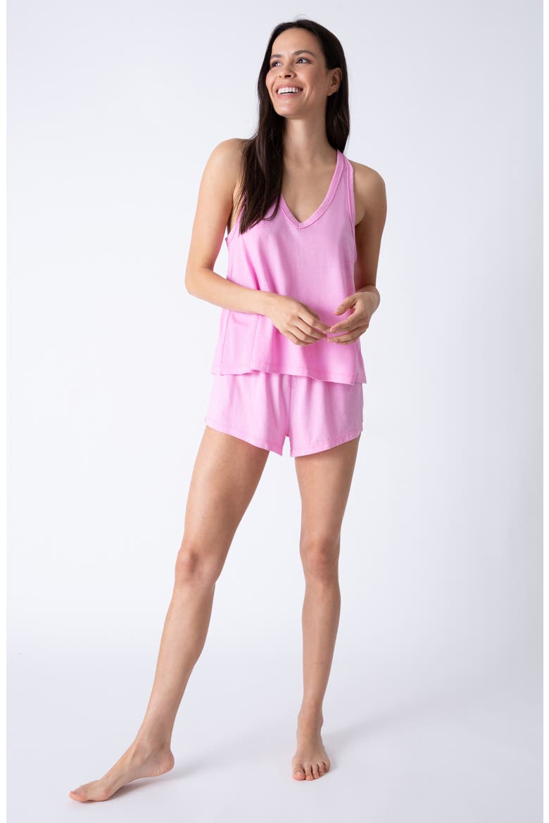 Shine Bright Lounge Shorts, Alternate, color, BRIGHT PINK