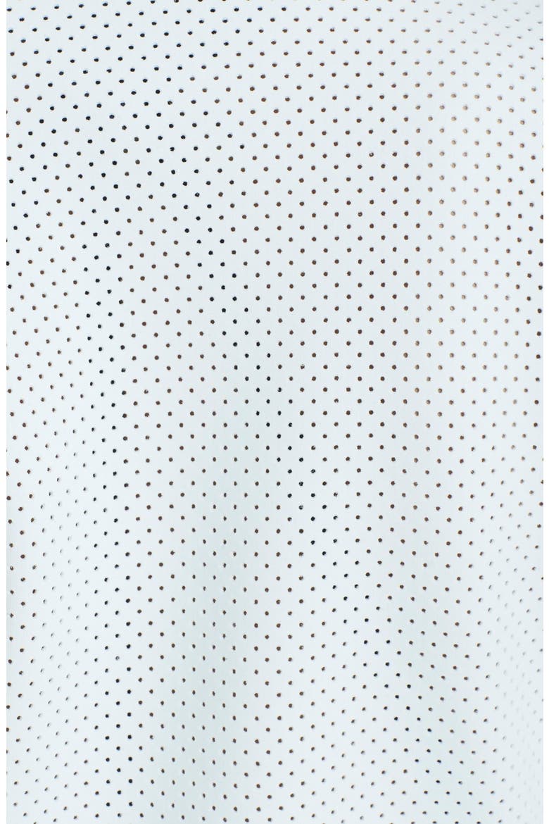 'Wes' Crop Leather Moto Jacket, Alternate, color, SKY BLUE
