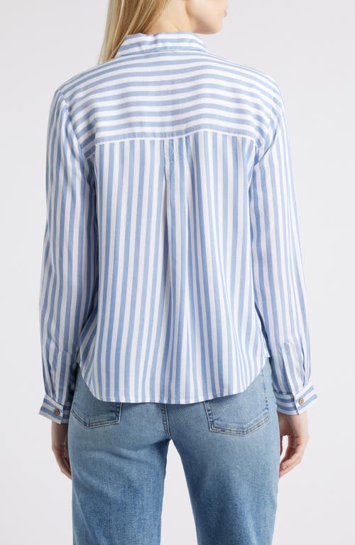 BEACHLUNCHLOUNGE BEACHLUNCHLOUNGE CANDACE STRIPE BUTTON-UP SHIRT