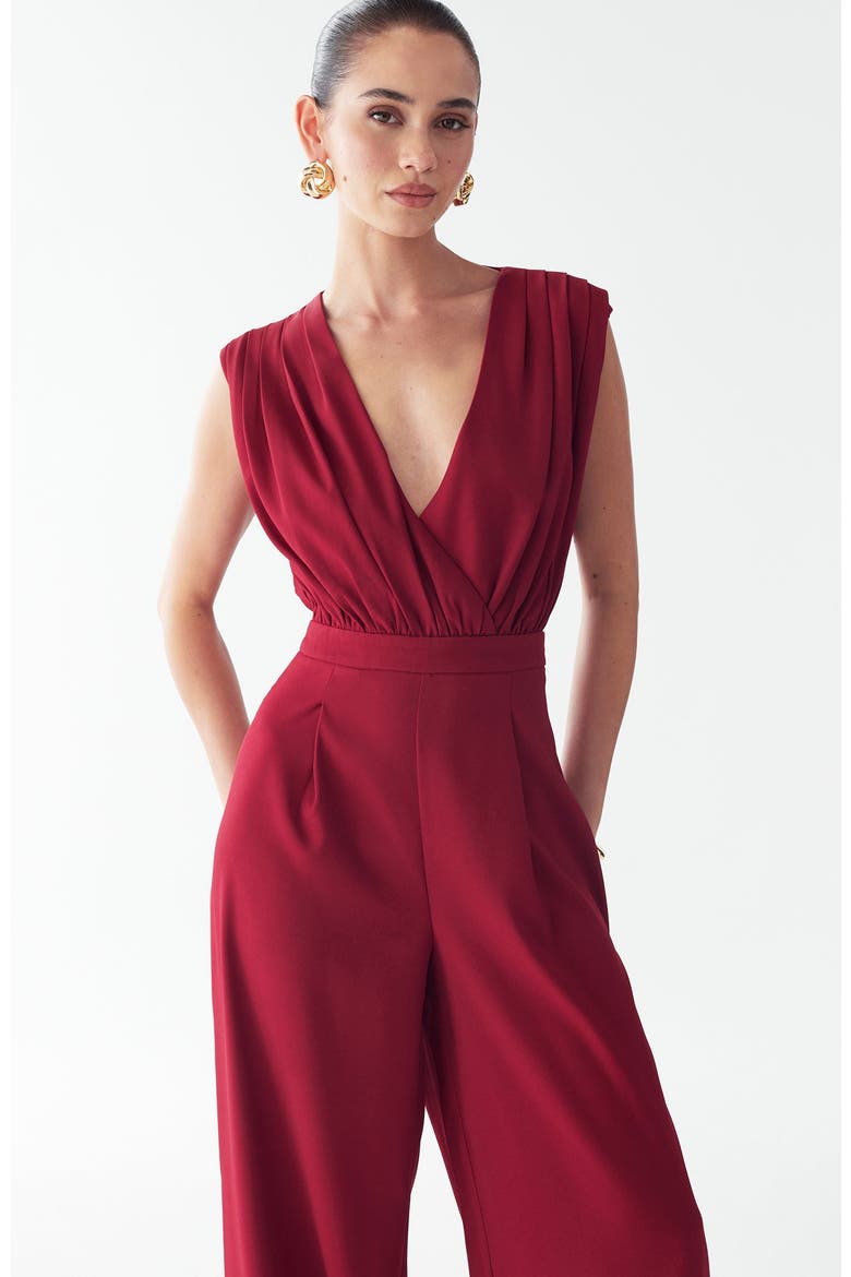 Elan Jumpsuit, Alternate, color, Chili Pepper