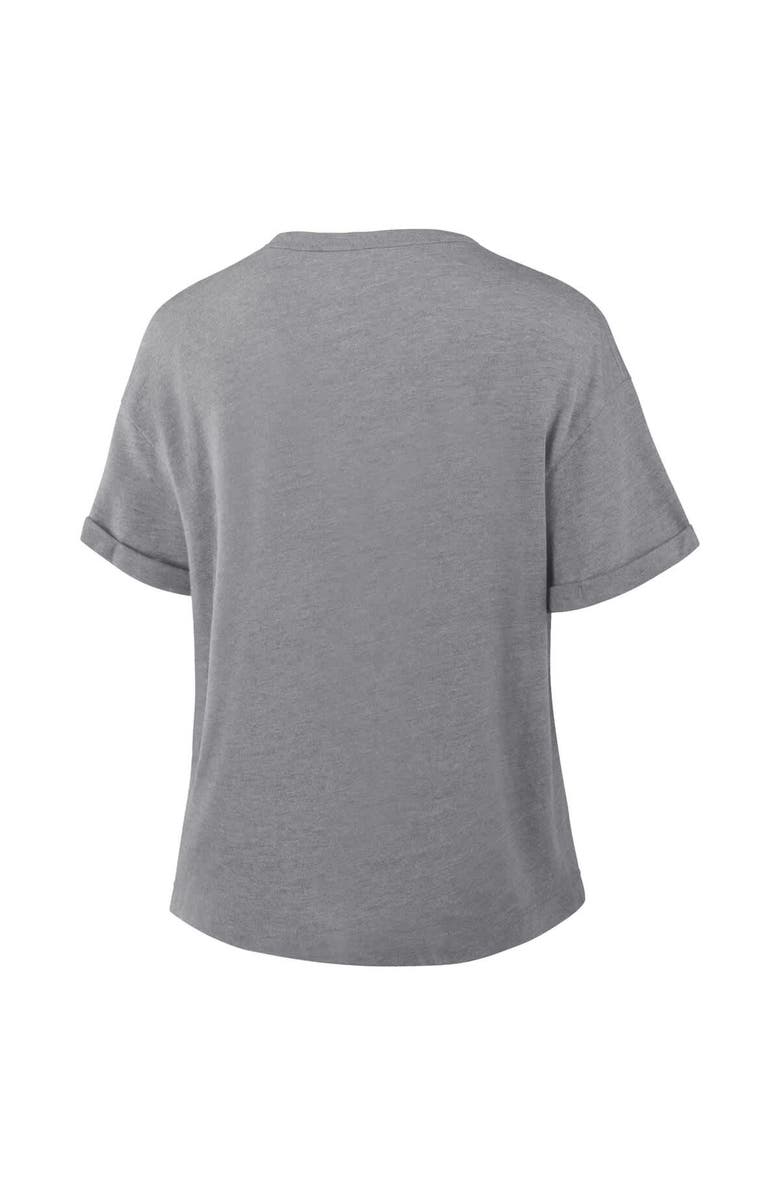 FANATICS Women's Fanatics Heather Gray Buffalo Bills Swing Pass Tri-Blend Boxy T-Shirt, Alternate, color, Heather Gray