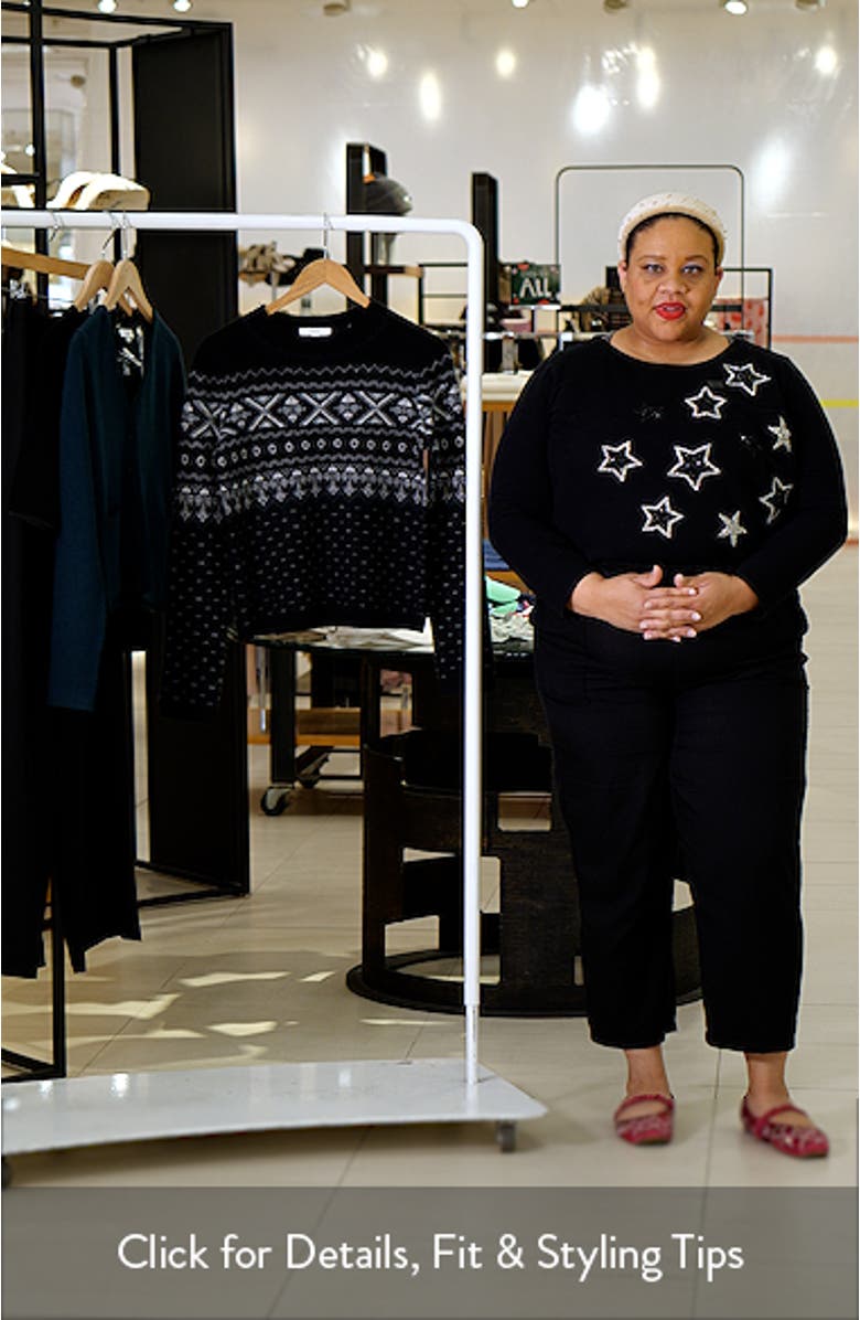 Fair Isle Boiled Cashmere Sweater, sales video thumbnail