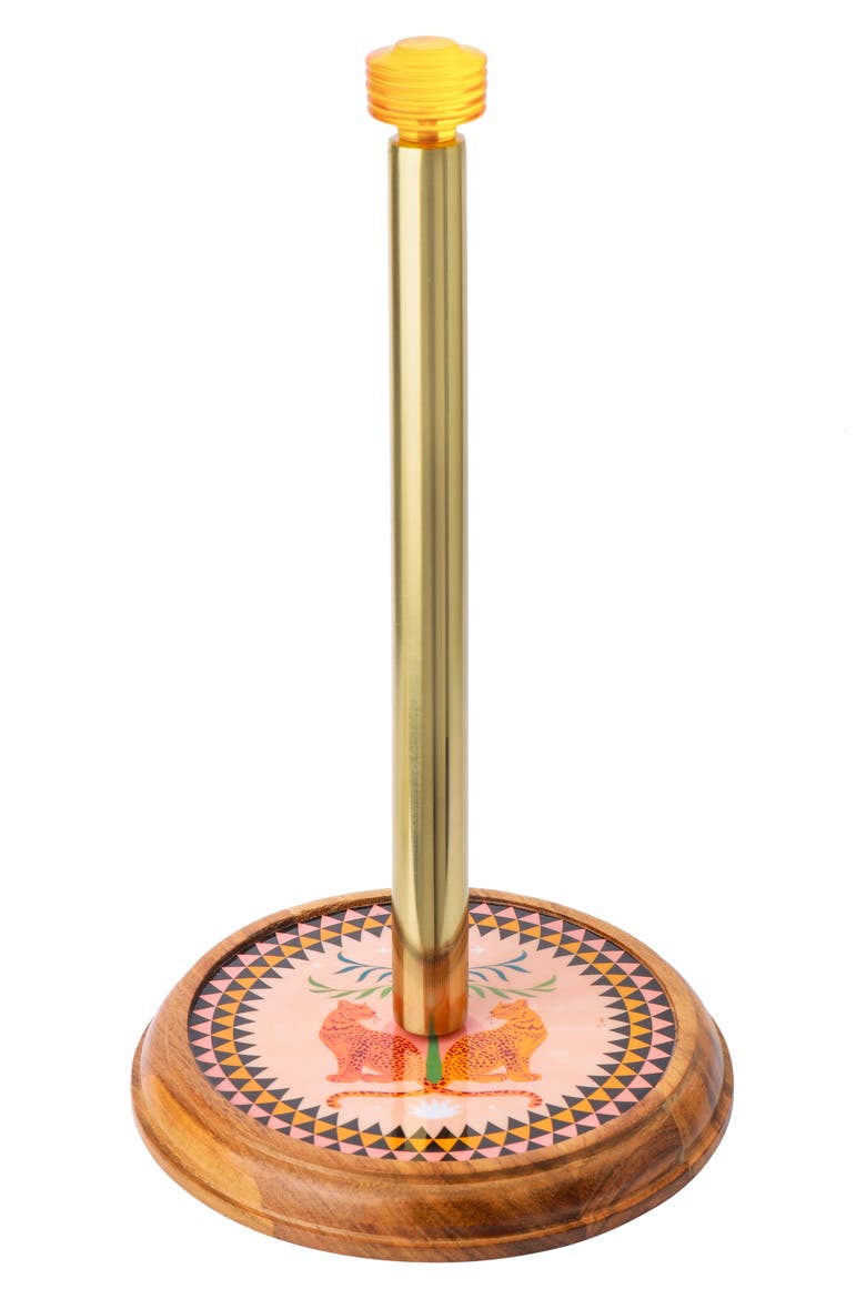 Majestic Leopards Paper Towel Holder, Main, color, PINK