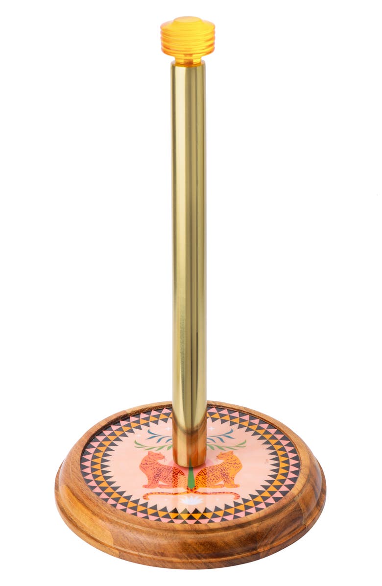 Tiramisu Majestic Leopards Paper Towel Holder, Main, color, Pink