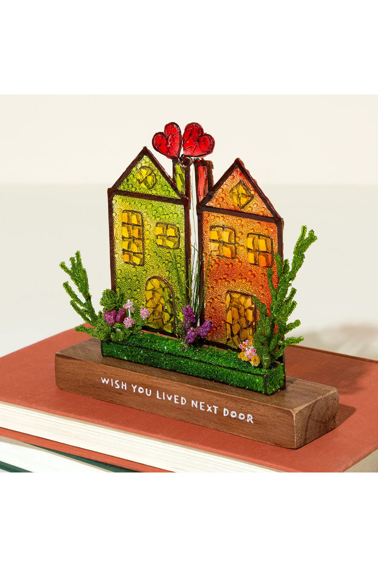 Wish You Lived Next Door Sculpture, Alternate, color, Multi