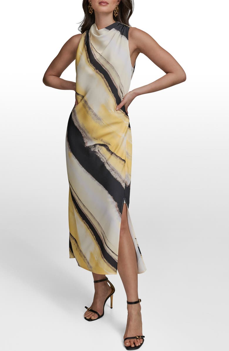 Donna Karan New York Print Sleeveless Maxi Dress, Main, color, 