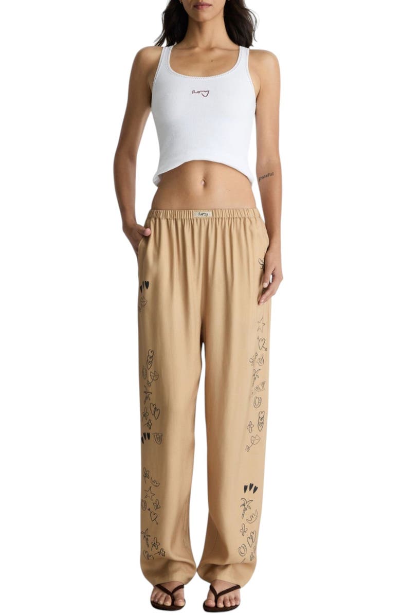Romy Jakey Pant, Main, color, Tan Print