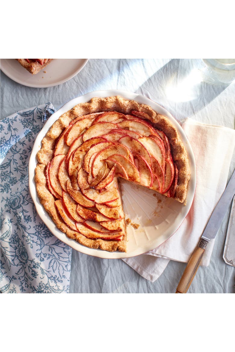 Modern Classics 9-Inch Ribbed Pie Dish, Alternate, color, Sugar