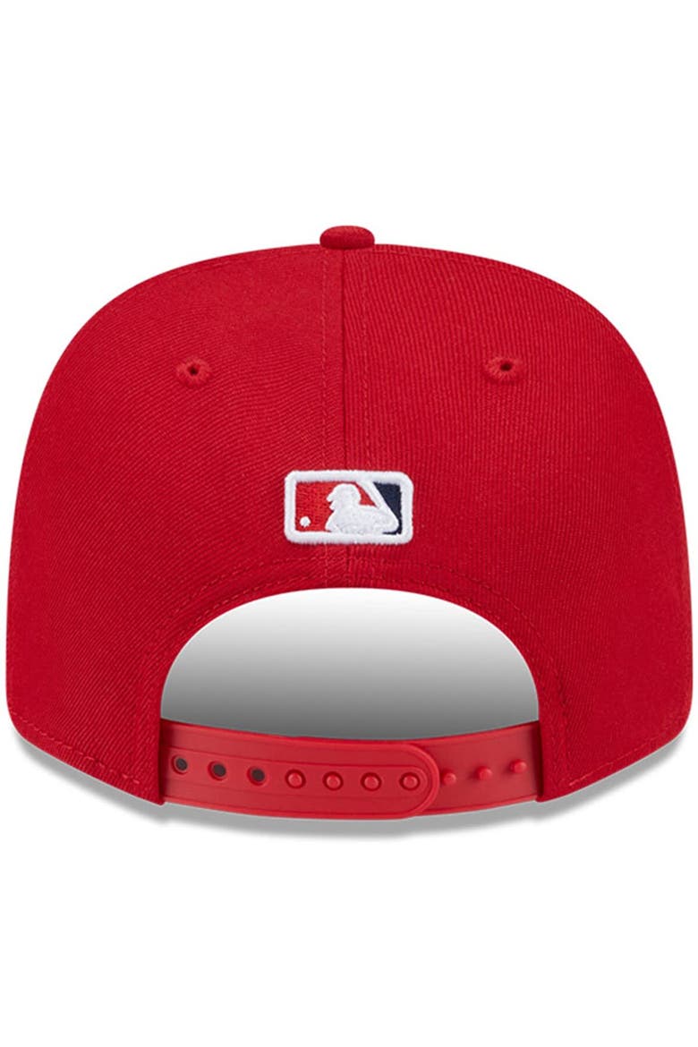 Men's New Era  Red Los Angeles Angels Player Replica 9SEVENTY Adjustable Hat, Alternate, color, Red