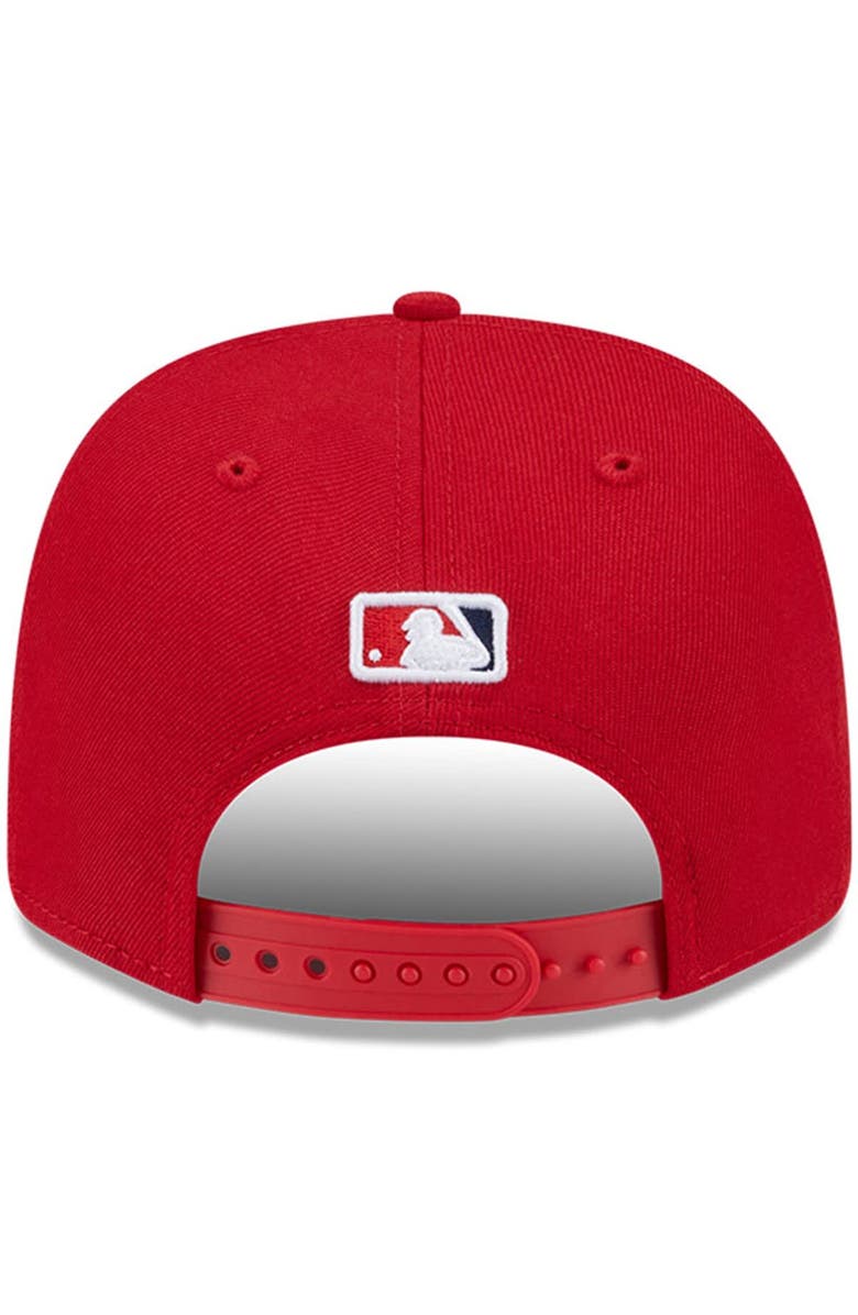 New Era Men's New Era Red Los Angeles Angels Player Replica 9SEVENTY Adjustable Hat, Alternate, color, Red