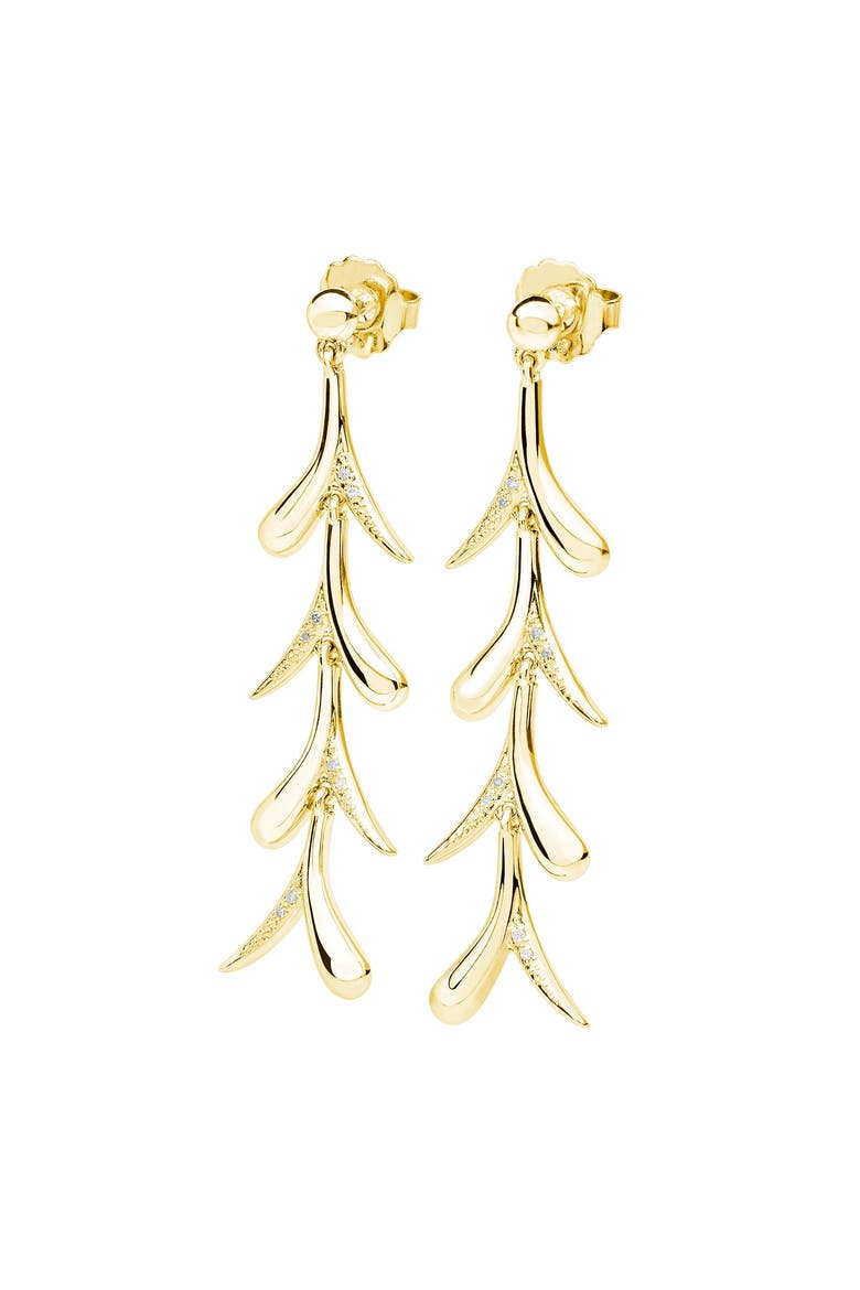 Sycamore Earrings, Main, color, Gold