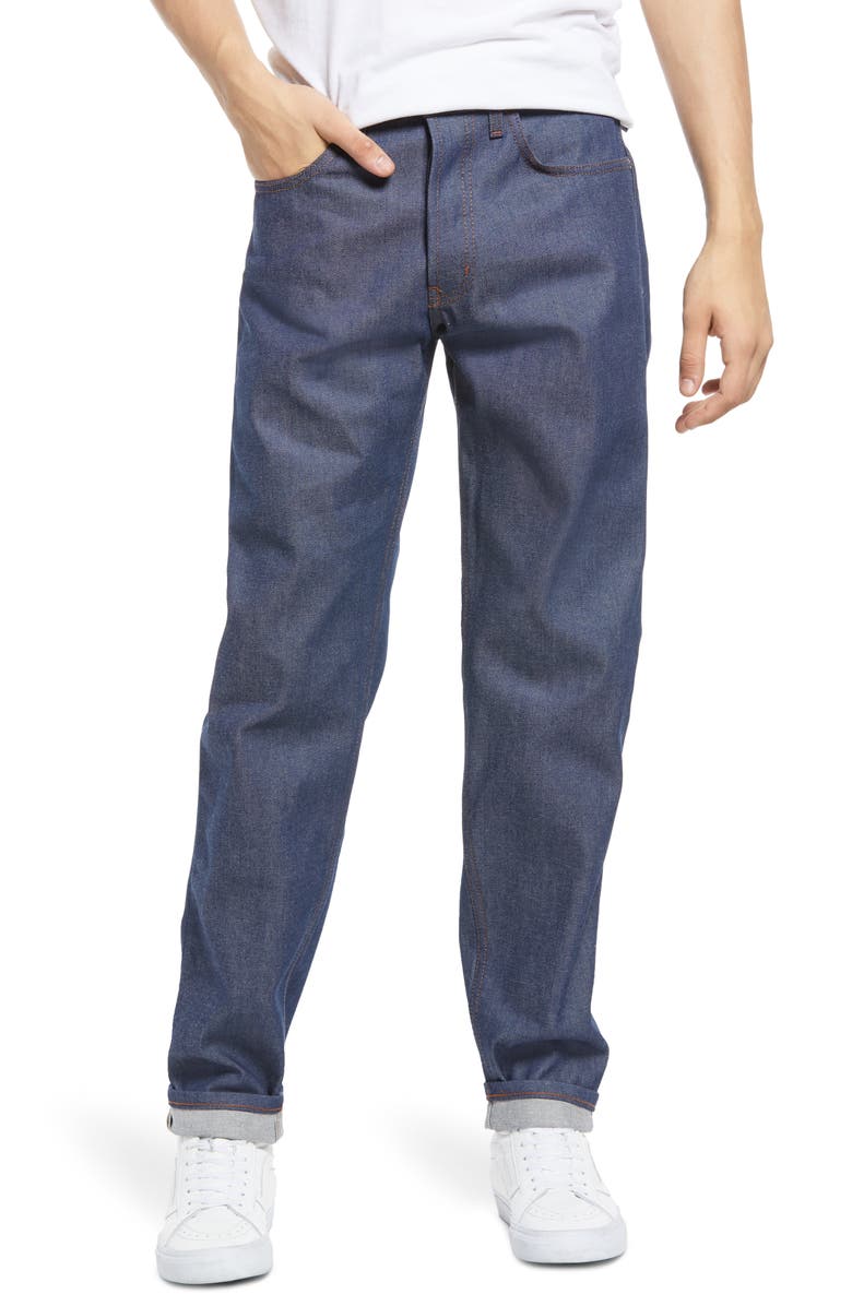 Naked & Famous Denim Easy Guy Athletic Tapered Jeans, Main, color, 