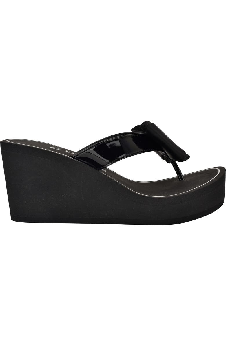 GUESS Stazie Platform Wedge Sandal, Alternate, color, Black